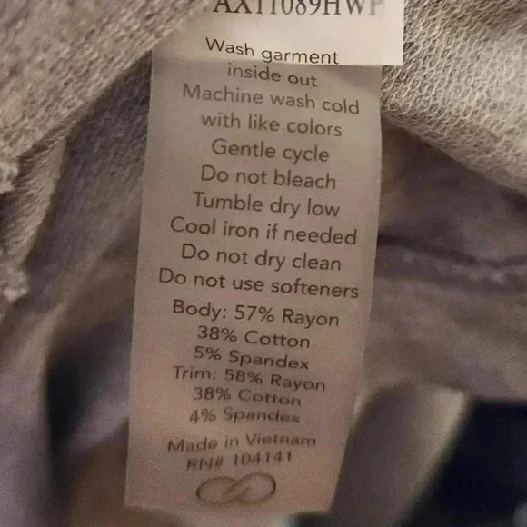 CALIA BY CARRIE UNDERWOOD OPEN FRONT HOODED WRAP HEATHER GRAY SZ L - Picture 8 of 9